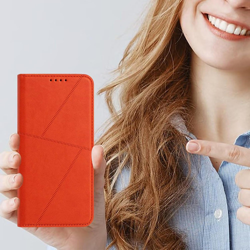 Funda De Piel Tipo Cartera Para Redmi Note 14 Pro 5g/note 14 Pro+ 5g Con Costuras Geométricas Y Ranuras Para Tarjetas