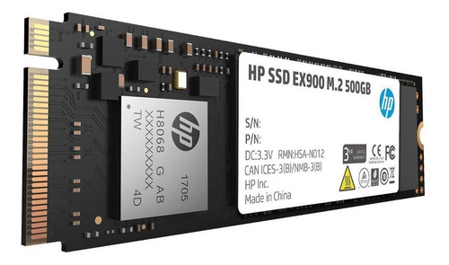 Imagen 2 de 3 de Disco sólido SSD interno HP EX900 2YY44AA 500GB