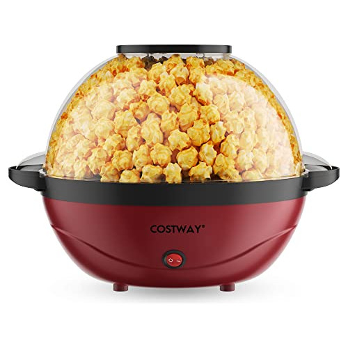 Electric Hot Oil Popcorn Popper Machine, 6 Quarts Fast ...