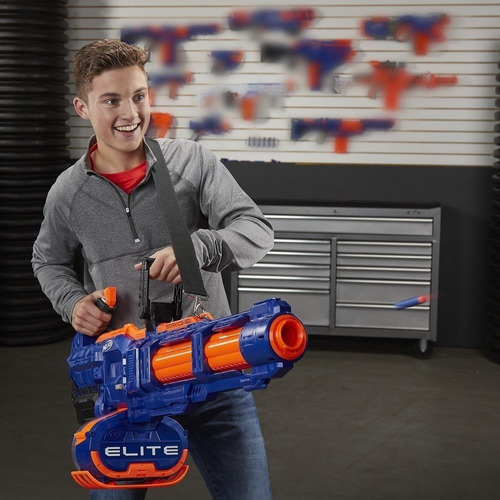 Pistola Nerf Elite Titan Cs-50 N Strike Ver Video