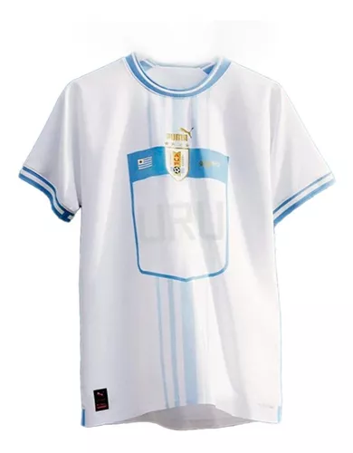 Camiseta de fútbol retro Uruguay Celeste Futbol, Azul / Patchwork, S