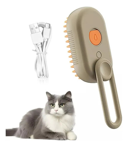 Escova A Vapor 3 Em 1 Para Gatos - Escova De Gato Vaporizada