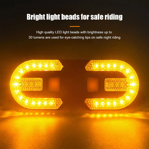 Luz De Advertencia De Bicicleta Intermitente