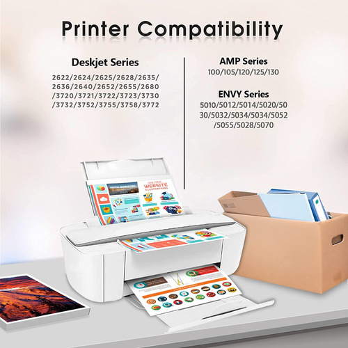 65xl Ink Cartridge Combo Pack Compatible For Hp 65 Xl Ink Ca
