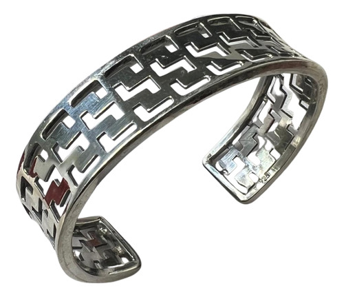 Brazalete Laberinto De Plata Sólida 925