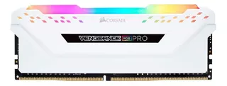 Memoria RAM Vengeance RGB Pro gamer color blanco 16GB 2 Corsair CMW16GX4M2C3200C16