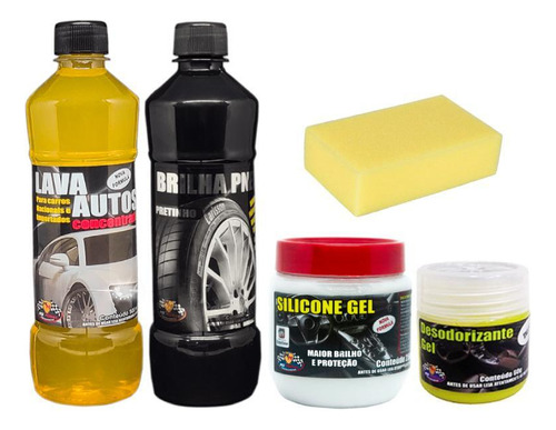 Kit 4x1 Limpeza Lavagem Automotiva - Mil Milhas