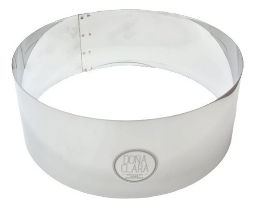 Aro Cintura Redonda Alta Ø18cm Acero Inox Torta Doña Clara Color Plateado