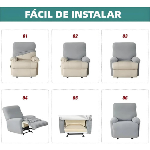 Funda Elástica Para Silla Reclinable De 4 Piezas
