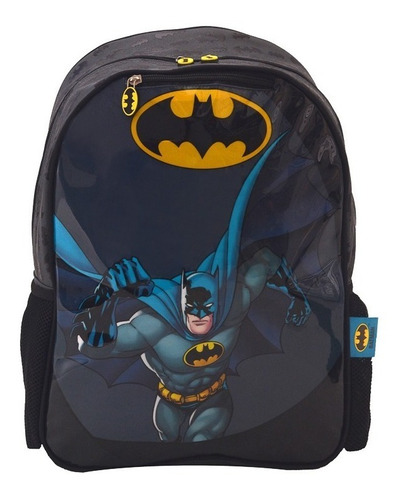 Mochila Batman Capa Primaria 40cm Espalda Escolar Grande 18 Color Negro