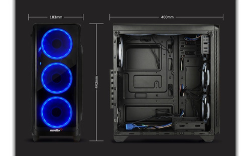 Imagen 10 de 10 de Gabinete Gamer Sentey K20 Plus 6350-sf Rgb Mid Tower