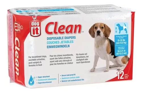 Pañales Desechables Para Perros Absorbente Dogit Clean M
