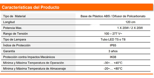 Lampara Marca Ledvance Eco Class 2 Tubos Luz Led