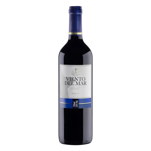Imagem 1 de 2 de Vinho tinto seco Merlot Viento del Mar 2019 750 ml