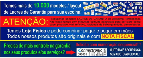Lacres Void Premium Holográfico 20x10mm 180 Un Impr. Pb