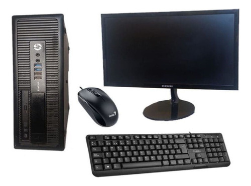 Kit Cpu Hp (intel Core I3, 8 Gb Ram, 240 Ssd, Wifi)+ Monitor (Reacondicionado)