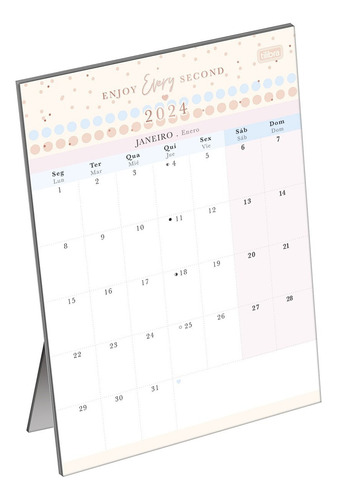 Agenda Calendario De Mesa Soho 2024 Tilibra