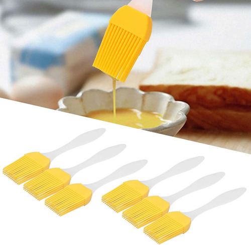 Brocha De Silicón Utensilio Repostería Cocina 6piezas