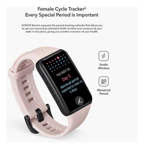 Honor Band 6 Versión Global 1.47 Deportes De Pantalla Amoled