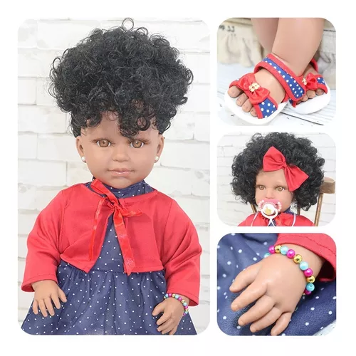 Bebê Reborn Cabelo Cacheado Menina – Outlet Mamães