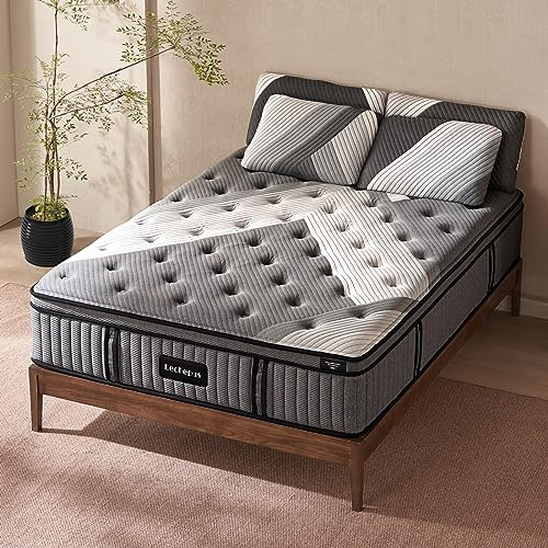 Lechepus Queen Mattresses Colchón Híbrido De Apoyo De 14 Pul (Reacondicionado)