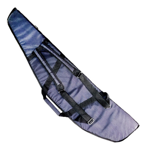 Imagen 4 de 10 de Funda Para Rifle Pcp Bolsillo Para Inflador Acolchada 125 Cm