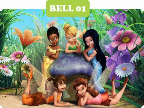 Banner Festa Infantil Tinker Bell Sininho 1,00x1,50 Mod. 01