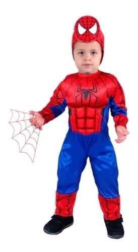Disfraz De Spiderman Bebe T: 12/18m         