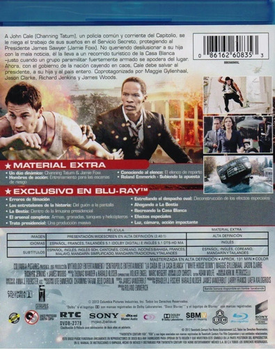 La Caída De La Casa Blanca (white House Down) Pelicula Dvd
