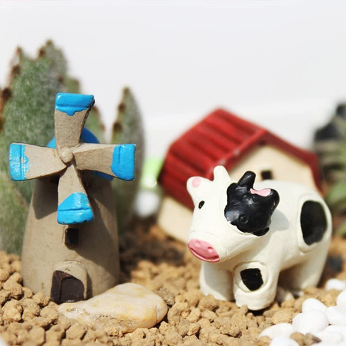 ) 24 Piezas Adornos Jardín Miniatura Animales Del Jardín