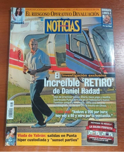 Revista Noticias 25 De Enero De 2014 El Retiro Daniel Hadad