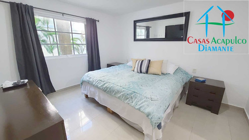 Cad Diamante Lakes Rubí 202. Terraza Con Vista A La Alberca Y Jardines