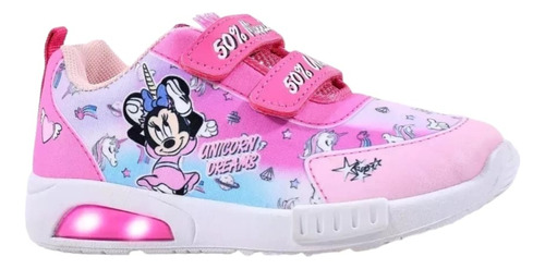 Zapatillas Disney Minnie Mouse Con Luces Original Footy Pop