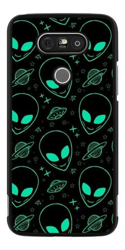 Funda Para LG G5 Se G6 Plus G7 Marcianos Aliens Verdes Ta