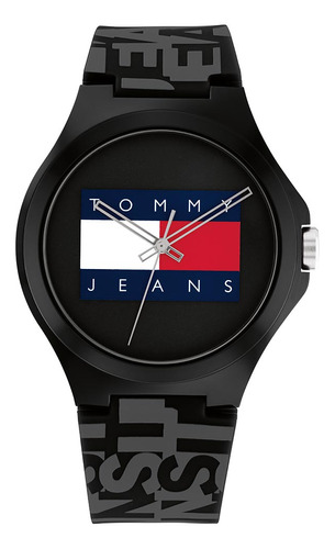 Reloj Tommy Jeans De Silicona Negro 1792043 Ss