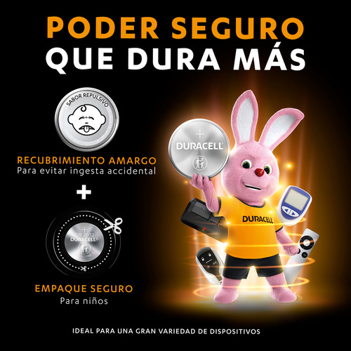 Pila Cr2032 Duracell Botón De Litio Pila De Reloj