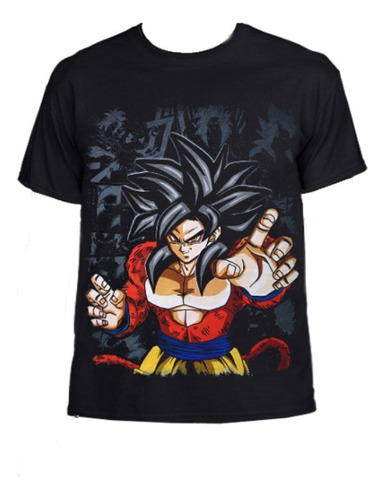 Camiseta Goku Cuarta Fase Dragon Ball Gt Estampada