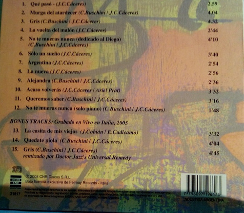 Cd Tango Negro Trío La Vuelta Del Malón