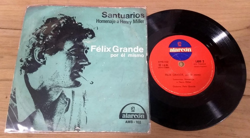 Felix Grande Santuarios Henry Miller Disco Simple Vinil Tapa