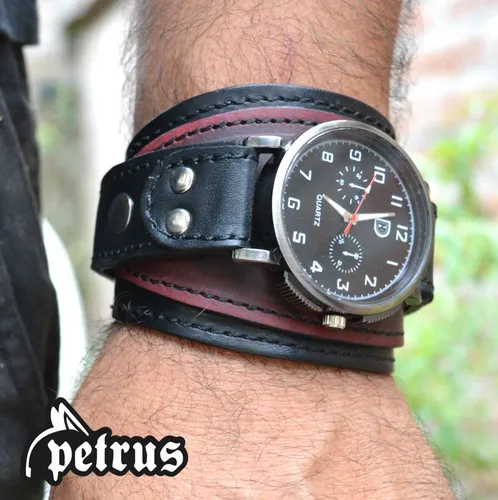 Reloj muñequera cuero sale