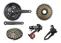 Comprar Kit Marcha Para Bike 21v Câmbios Catraca Corrente Pedivela