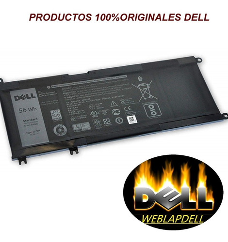Bateria Dell Inspirion 7778 56wh Type 33ydh Facturado 