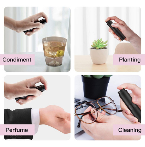 Tekson Atomizador De Perfume De Viaje 9pcs 8ml Recargable