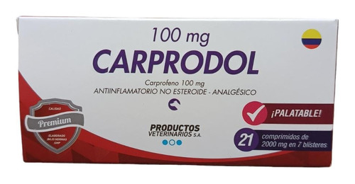 Carprodol 100mg X 21 Comprimidos - Unidad a $5131