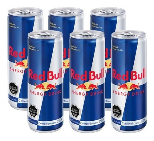 Bebida Energetica - Red Bull - Pack X 6