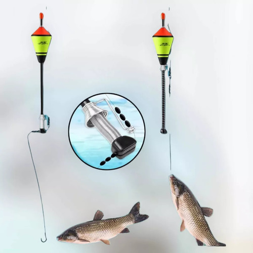 2 Dispositivos Automáticos De Resorte Flotante De Pesca