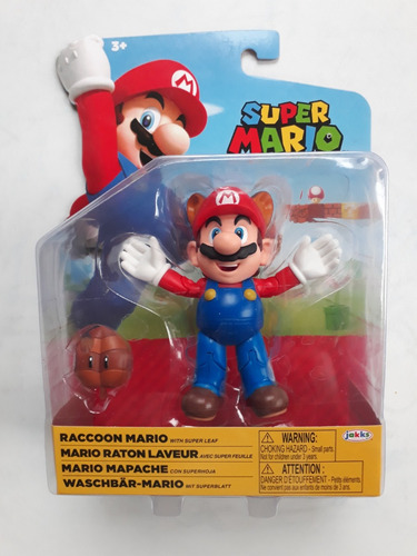 Figura Muñeco Mario Bros Mapache Nintendo Nuevo