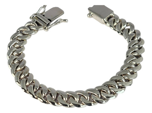 Pulsera Tejido Cubano De Plata 925 Para Caballero