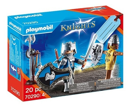 Figura Armable Playmobil Set Caballeros 20 Piezas 3