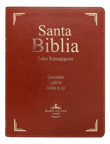Biblia Reina Valera 1960 Letra Super Gigante Imitación Piel 